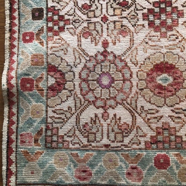 Textile Vintage Turkish Cappadocia Rug | Floral & Geometric Design | 5'x7' For Sale - Image 7 of 7