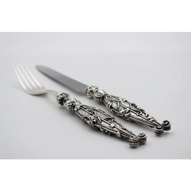 Contemporary Villa D’este Pieces in Silver Bronze or Gold Bronze by Richard Lauret, Set of 2 For Sale - Image 3 of 7