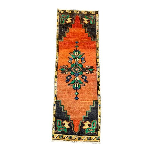 Turkish Yastik Rug 1'4" x 4' For Sale