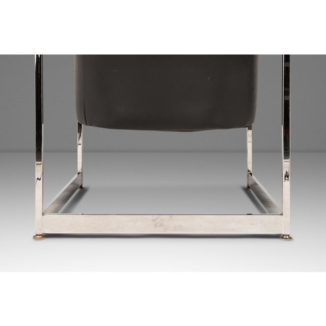 Chrome Rare Set of Two ( 2 ) Mid-Century Modern "Cube" Chairs by Milo Baughman for Thayer Coggin, Usa, C. 1960's For Sale - Image 8 of 18