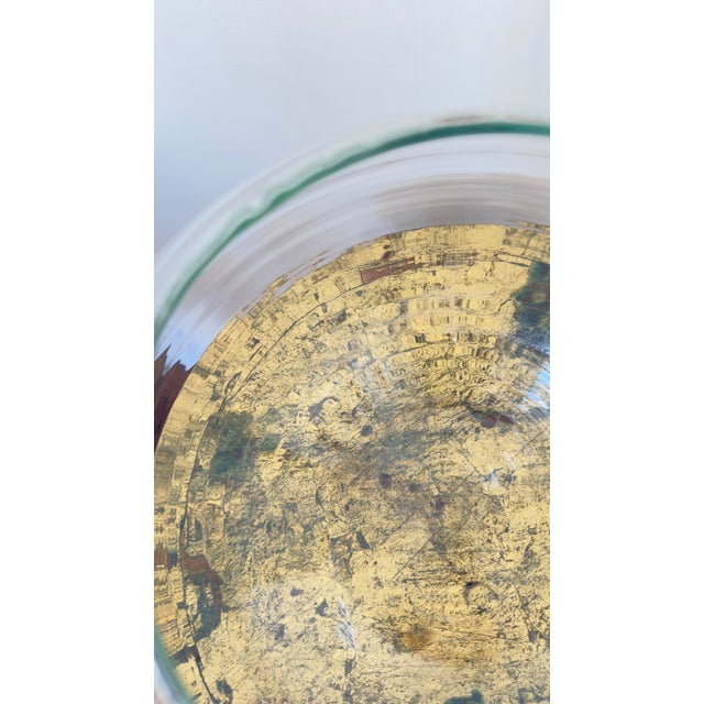 Glass Early Mid-Century Large Blown Glass Spherical Vase For Sale - Image 7 of 9