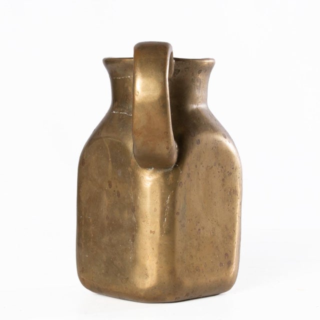 Traditional Solid Brass or Bronze Pitcher For Sale - Image 3 of 8