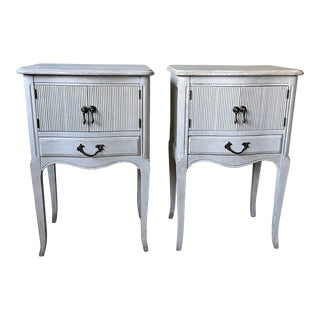 1950s Pair of Swedish Style Nightstands For Sale