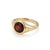 Elevate your daily jewelry collection with this rich and alluring Natural Red Garnet signet ring. Designed with a smooth,...