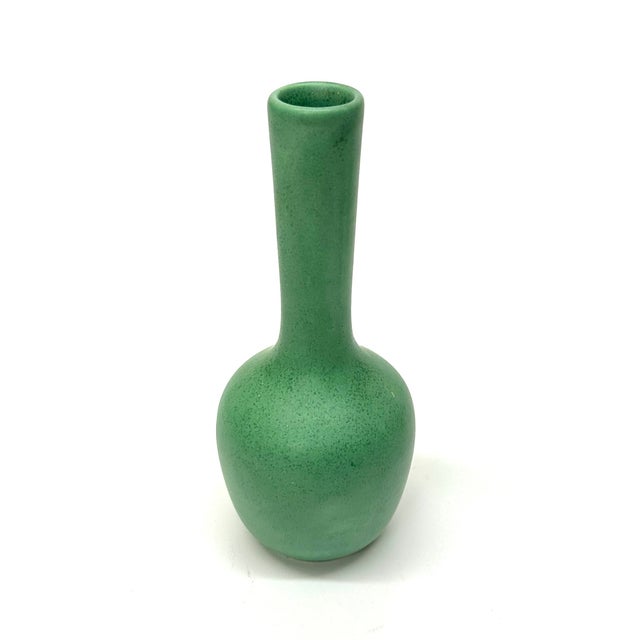 Vintage Matte Green Pottery Vessel Curation - Group of 3 For Sale - Image 10 of 10