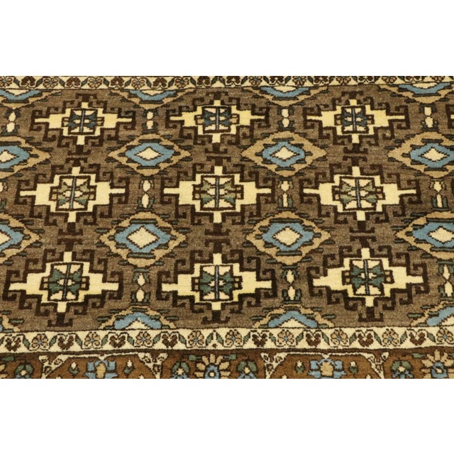 Vintage Persian Mashhad Rug, 01'02 X 03'10 For Sale - Image 4 of 9