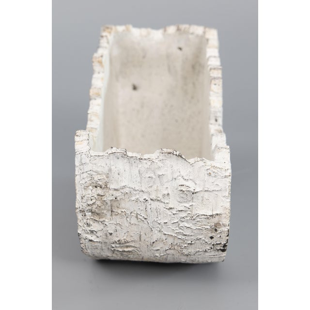 Contemporary Vintage French Faux Bois Planter For Sale - Image 3 of 8
