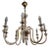 Eight-Light Murano Glass Chandelier, 1960s For Sale