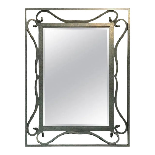 Modernistic Aluminum Wall Mirror For Sale