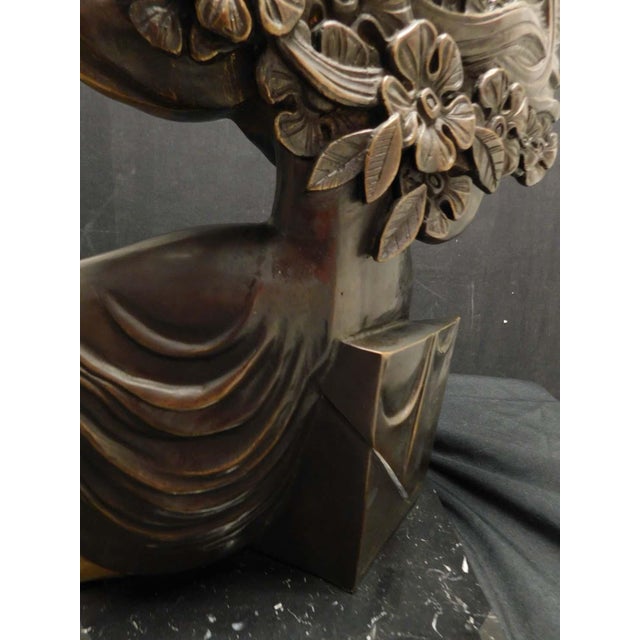Sunol Alvar "Mujer Sentada" Bronze Sculpture With Granite Base Signed For Sale - Image 4 of 12