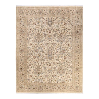 Mogul, One-of-a-Kind Hand-Knotted Area Rug - Ivory, 9' 2" x 11' 10" For Sale