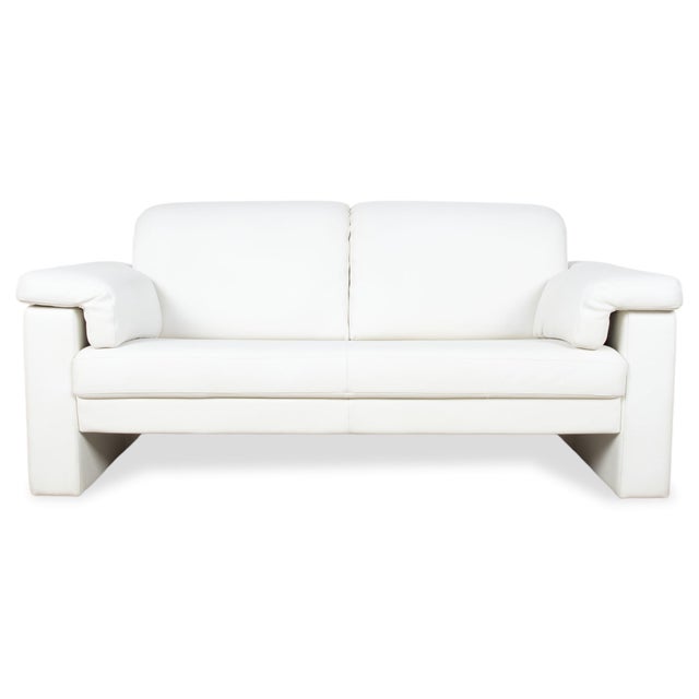 Model 4000 2-Seater Sofa in Cream Leather from Rolf Benz For Sale - Image 12 of 12