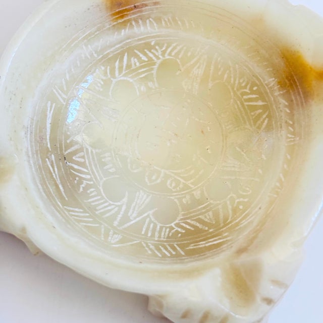 Late 20th Century Mayan Carved Alabaster Ashtray For Sale - Image 5 of 7