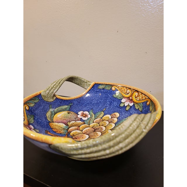 1990s 1990s Deruta Italy Serving Bowl Vessel For Sale - Image 5 of 12