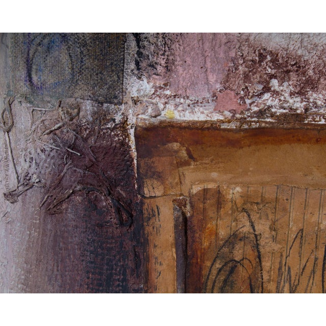 1990s Signed 1999 “Intimations 8” Mixed Media Wall Assemblage by Juliet Holland For Sale - Image 5 of 10