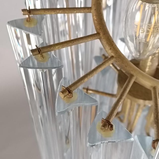 Crystal Glas Trilobo Spiral Chandelier from Venini, 1960s For Sale - Image 15 of 16