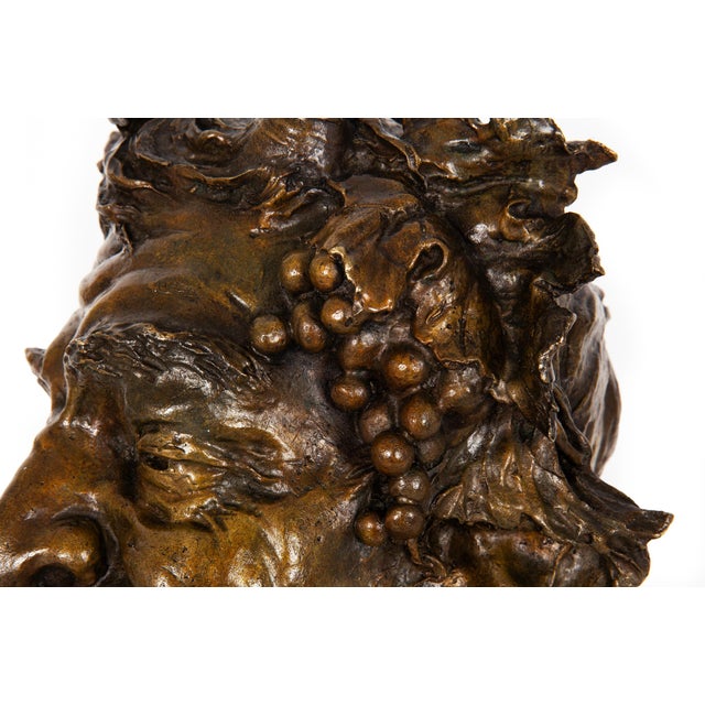 Italian Realist Bronze Bust of a Satyr Faun Attributed to Vincenzo Gemito For Sale - Image 16 of 18