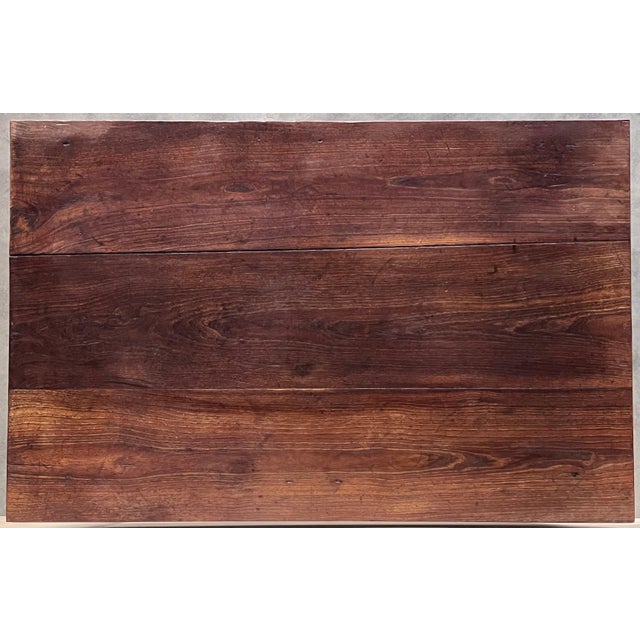 Wood Early 20th Century Spanish Country Pine "Mobila " Sofa Table or Console table with Drawer For Sale - Image 7 of 18