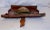 Vintage Bronze Shield on Rustic Leather Scroll Wall Hanging For Sale - Image 9 of 10