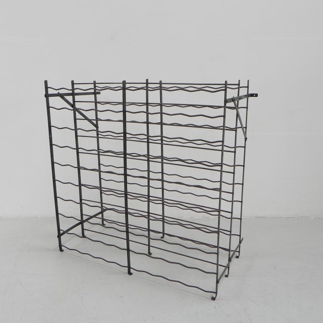 Metal Vintage Rigidex Bottle Rack, 1950s For Sale - Image 7 of 18