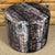 Textile Round Ottoman Footstool Made in Usa Designer Abstract Fabric Accent Stool 21"x17 For Sale - Image 7 of 8
