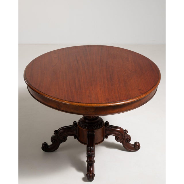 19th Century 19th Century France Brown Wood Coffee Table For Sale - Image 5 of 11