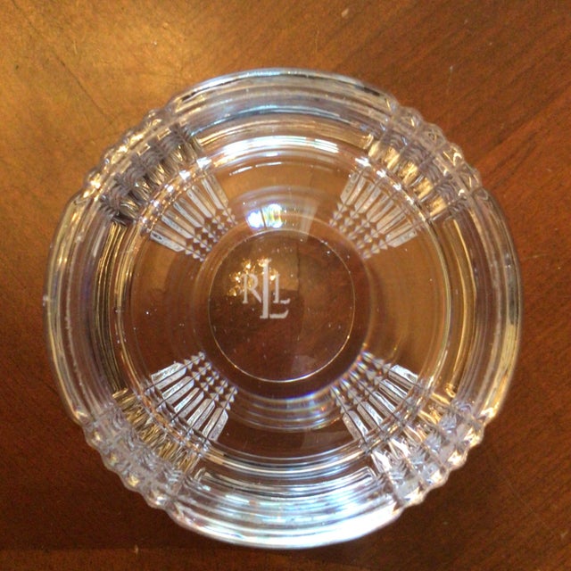 Transparent Ralph Lauren Classic Glen Plaid Old Fashioned Glass For Sale - Image 8 of 12