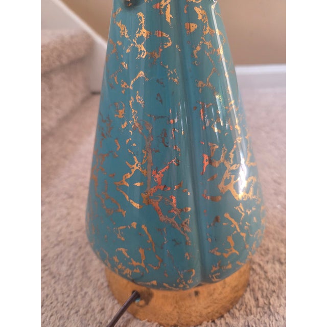 Mid 20th Century Classic Mid Century Modern Porcelain Lamp For Sale - Image 5 of 12