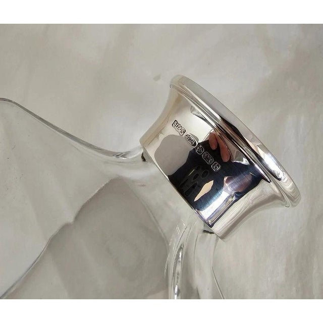 Sterling Silver-Mounted Cut Glass Decanter from James Dixon & Sons, 2001 For Sale - Image 14 of 18