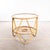 Small Round Rattan Table with Glass Top, 1950s For Sale - Image 3 of 9