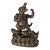 17th or 18th Century Chinese Sino-Tibetan Gilt Bronze Buddhist Makala Faced Deity Figure For Sale