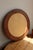 Vintage Round Mirror with Mahogany Wood-Effect Frame, 1970s For Sale - Image 6 of 7