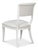 Saber legs sweep outward at both front and back, establishing the recognizable stance of ancient Greek seating. The frame...