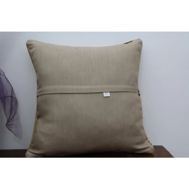 Turkish Rug Decorative Pillow Cover - 17.5"x17.5" For Sale - Image 9 of 10