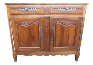 Antique French Walnut Buffet or Console Cabinet