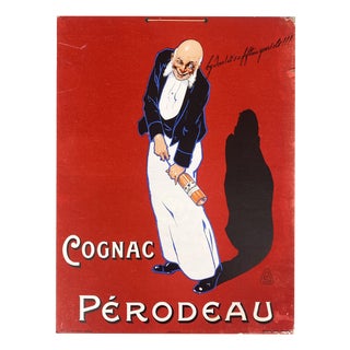 Advertising Poster from Pérodeau Cognac, Paris, 1920s For Sale