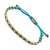 Metal Lucky Fish Turquoise Woven Unisex String Bracelet For Sale - Image 7 of 9