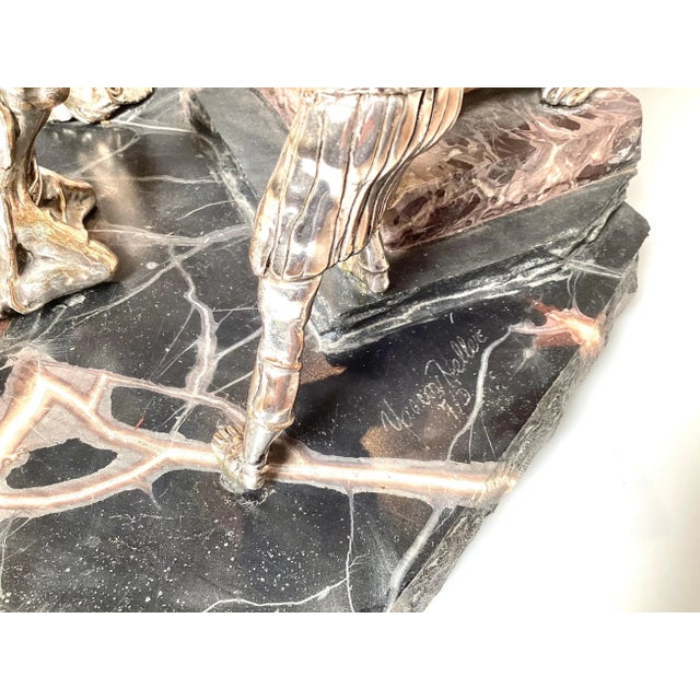 Silver Sculpture Titled Solomon's Trial by Yaacov Heller For Sale - Image 10 of 13