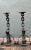 Metal Vintage Wrought Iron Chain Candle Holders For Sale - Image 7 of 12