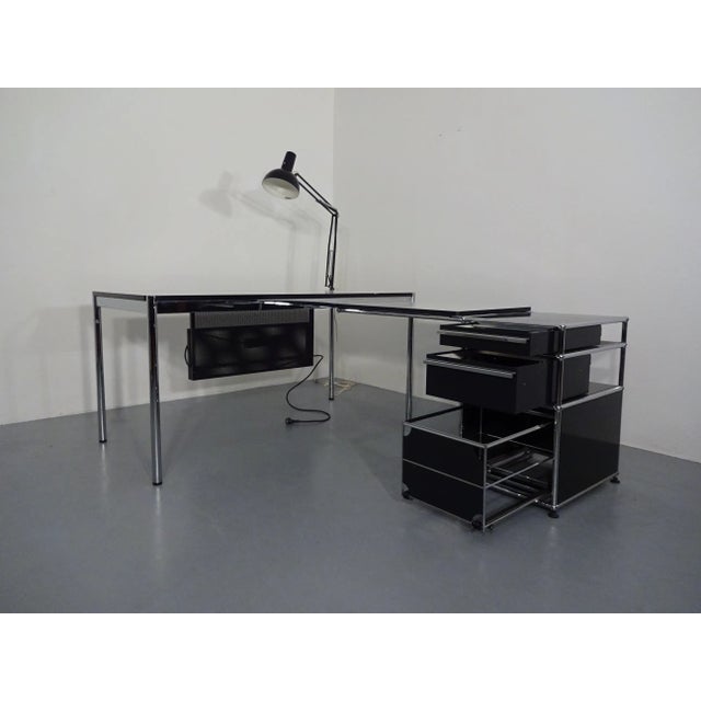 Industrial Large Desk by Fritz Haller & Paul Schärer for USM Haller, 1980s For Sale - Image 3 of 18
