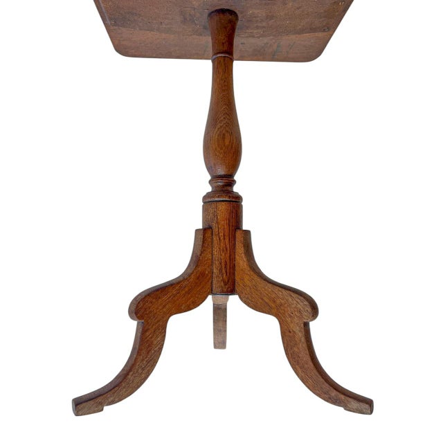 Antique Oak Sewing Side Table, 1900s For Sale - Image 5 of 10