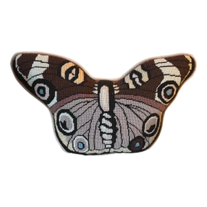 Mid-Century Modern Needlepoint Butterfly Pillow