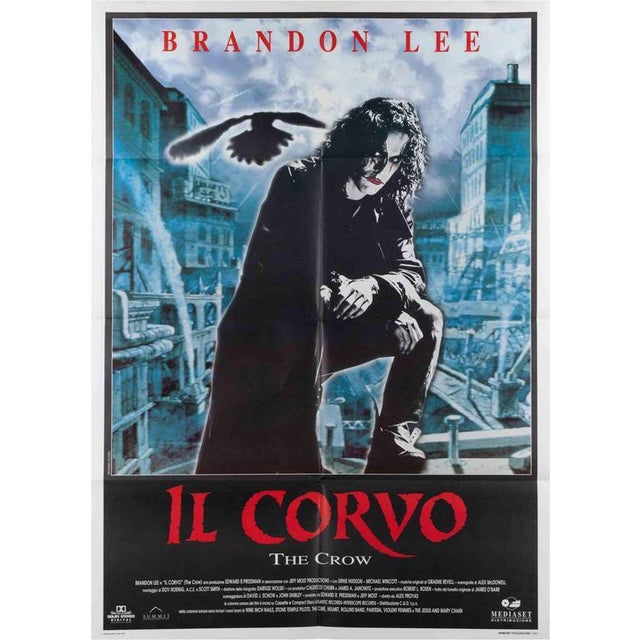 Paper Vintage Italian Il Corvo Poster, 1994 For Sale - Image 7 of 7
