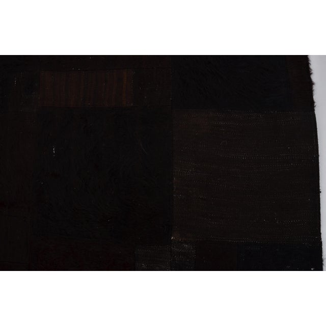 Vintage Black Blanket Home Living Rug For Sale - Image 4 of 10