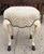 2020s 18th C Style Hoof Foot Taboret Footstool W Cut Velvet 1 of 2 Available For Sale - Image 5 of 6