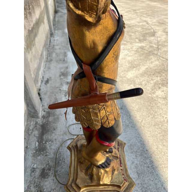 Nine-Light Floor Lamp in Venetian Moor Polychrome by Ignoto for Ignoto For Sale - Image 5 of 16