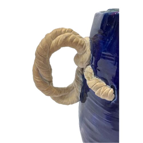 Antique Majolica Rope Pitcher For Sale In Atlanta - Image 6 of 7