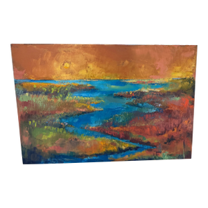 Contemporary "Scarborough Marsh" Painting