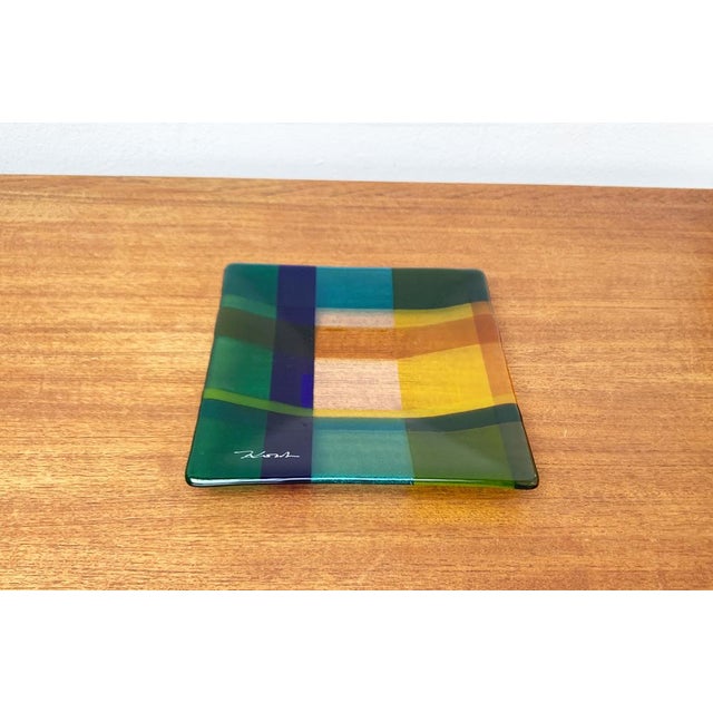 Vintage Danish Art Glass Bowl from Greve Glaskunst, 1980s For Sale - Image 10 of 18