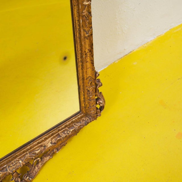 Early 1900's gilded wood mirror height: 126.5 width: 78 depth: 3.5 style: vintage production period: before 2010 design...